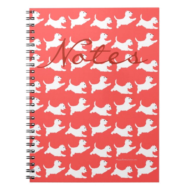 Cuaderno Terrier Blanco de West Highland (Frente)