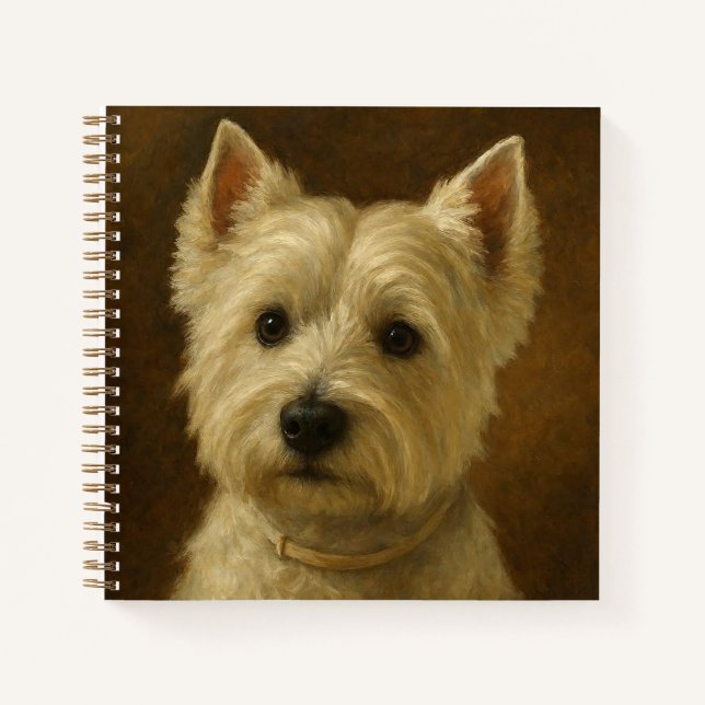 Cuaderno Terrier Blanco de West Highland (Anverso)