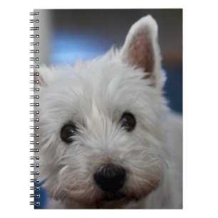 Cuaderno Terrier blanco y occidental extremadamente lindo