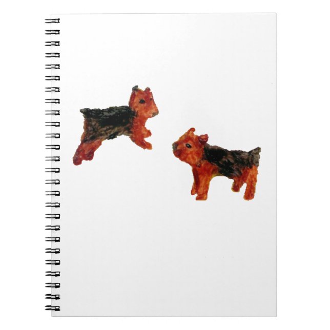 Cuaderno Terrier Diversión Perro Cute Arte (Frente)