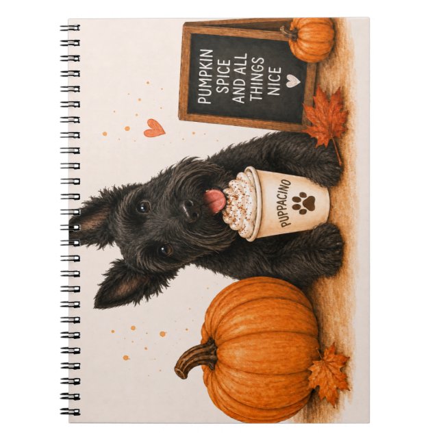 Cuaderno Terrier Escocés Otoño (Frente)