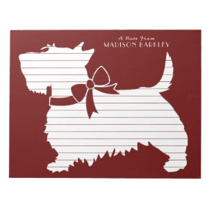 Cuaderno Terrier Escocés Perro Scotty Cachorro Sco