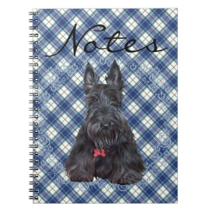 Cuaderno Terrier Escocés sobre Tartán