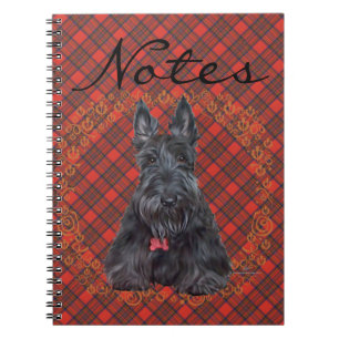 Cuaderno Terrier escocés sobre tartán