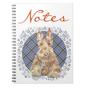 Cuaderno Terrier escocés sobre tartán