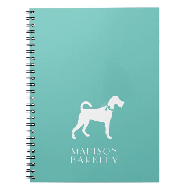 Cuaderno Terrier Irlandés Perro Cachorro (Frente)
