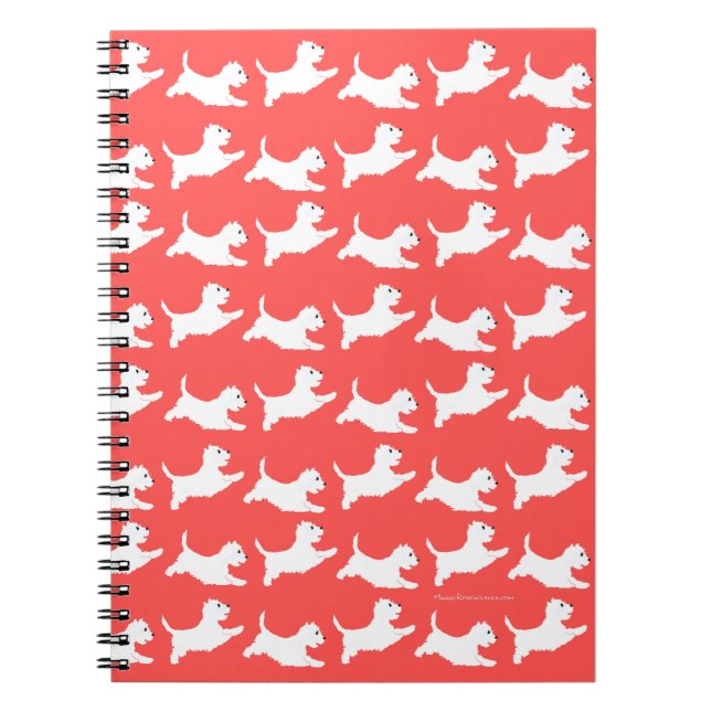 Cuaderno Terrier West Highland Blanco (Frente)