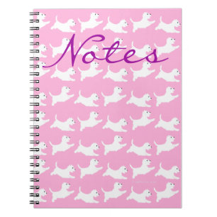 Cuaderno Terrier West Highland Blanco