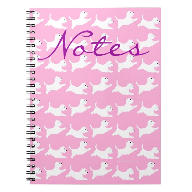 Cuaderno Terrier West Highland Blanco (Frente)