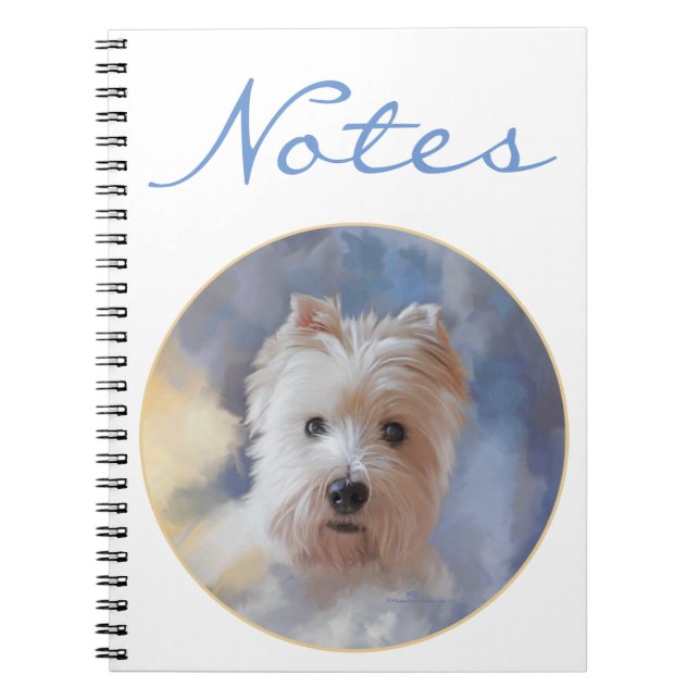 Cuaderno Terrier West Highland Blanco (Frente)