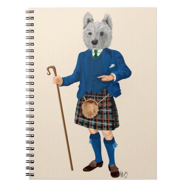 Cuaderno Territorio del oeste de Highland en Kilt (Frente)