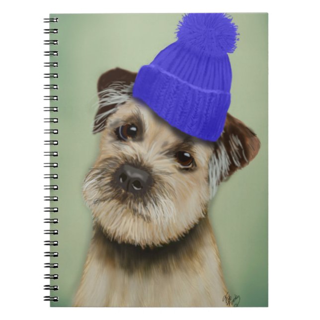 Cuaderno Territorio fronterizo con Gorra Bobble azul (Frente)