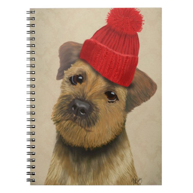 Cuaderno Territorio fronterizo con Gorra Bobble rojo (Frente)