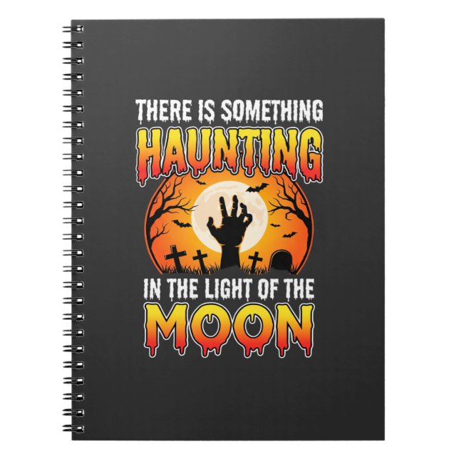 Cuaderno Terror de Halloween Luna Cementerio Horror (Frente)