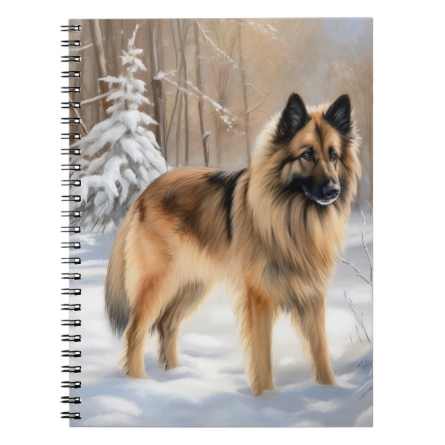 Cuaderno Tervuren Belga Deja que nieve Navidad (Frente)