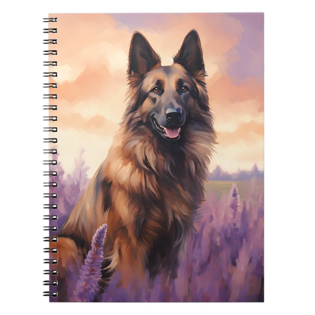 Cuaderno Tervuren belga en el campo Lavender (Frente)