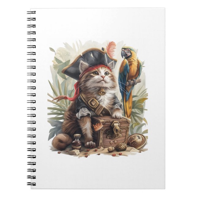 Cuaderno Tesoro de Gato Pirata (Frente)
