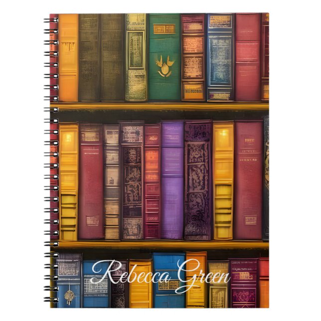 Cuaderno Tesoros literarios - libros antiguos clásicos (Frente)