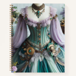 Cuaderno Testigo de hadas de primavera Pastel de bata flora