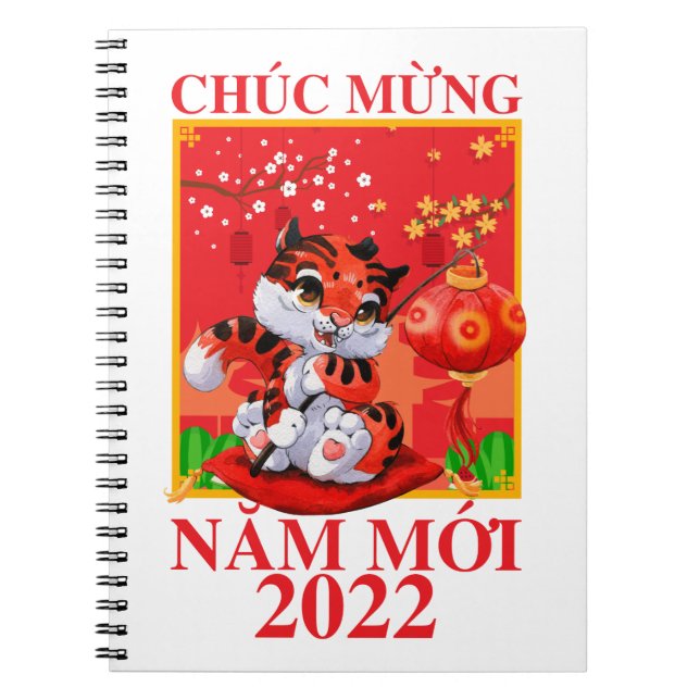 Cuaderno Tet de año nuevo lunar vietnamita Viet Tiger Nam M (Frente)
