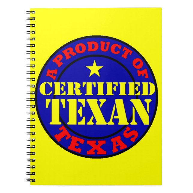 CUADERNO TEXÁN CERTIFICADO (Frente)