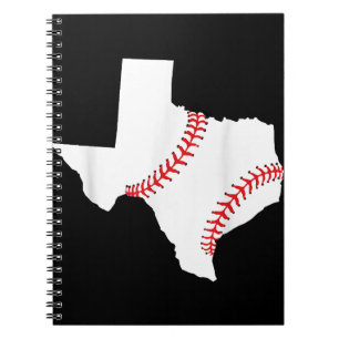 Cuaderno Texas Béisbol Estado divertido Texas Béisbol