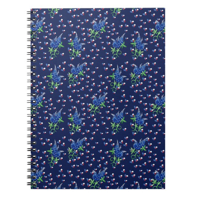 Cuaderno Texas Bluebonnets Texan Lone star (Frente)