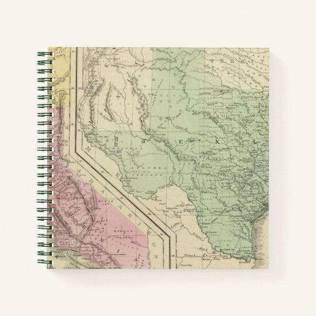 Cuaderno Texas, California (Anverso)