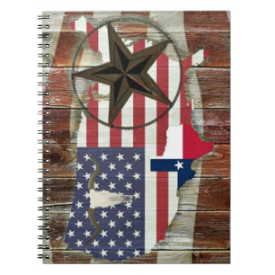 Cuaderno Texas Lone Star Texas Long Horn