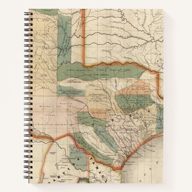 Cuaderno Texas, Por David H Burr (Anverso)