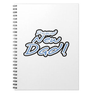 Cuaderno Texto azul/negro Orgulloso de nuevos regalos para