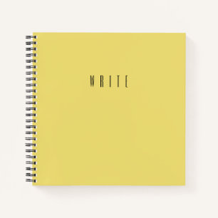 Cuaderno Texto de escritura amarilla
