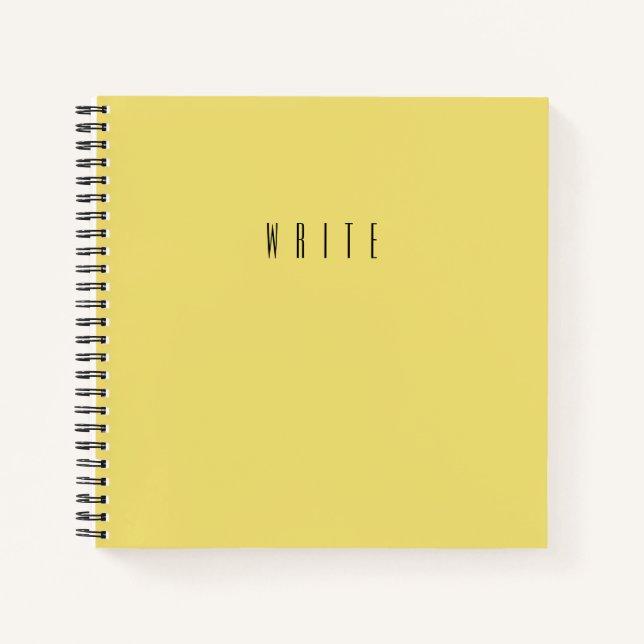 Cuaderno Texto de escritura amarilla (Anverso)