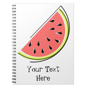 Cuaderno Texto de la sección de la sandía