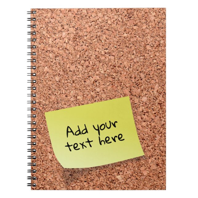 Cuaderno Texto de personalizable al publicarlo en el tabler (Frente)