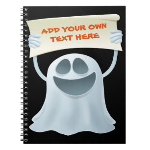 Cuaderno Texto de retención de fantasma