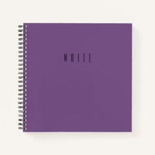 Cuaderno Texto de tipografía de escritura púrpura