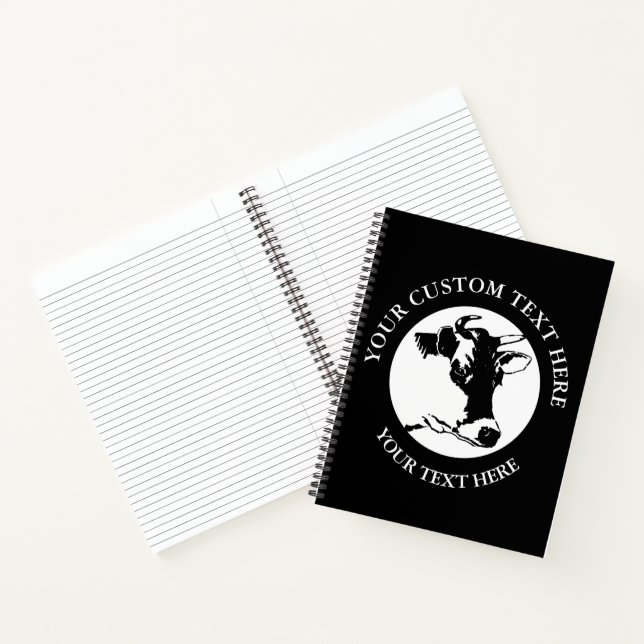 Cuaderno Texto del Personalizado del logotipo del icono de  (Interior)