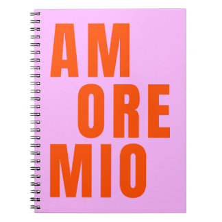 Cuaderno Texto juguetón Amore Mio