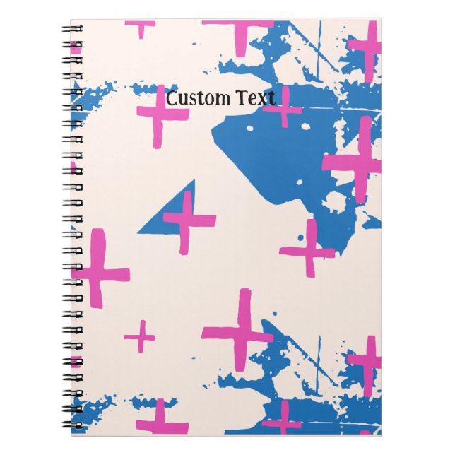 Cuaderno TEXTO personalizado + ANTECEDENTES - Cruz moderna (Frente)