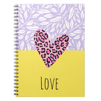Cuaderno Texto personalizado Bloque de color gráfico vibran