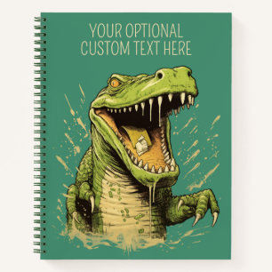 Cuaderno Texto Personalizado Cocodrilo