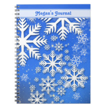 Texto Personalizado de copos de nieve y estrellas