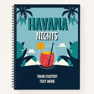 Cuaderno Texto personalizado "Las noches de La Habana"