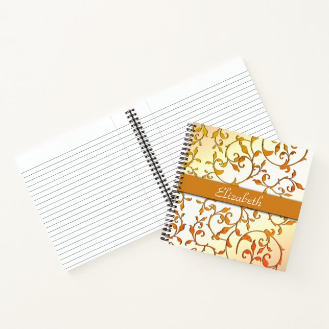 Cuaderno Texto personalizado oxidado con desplazamiento (Interior)