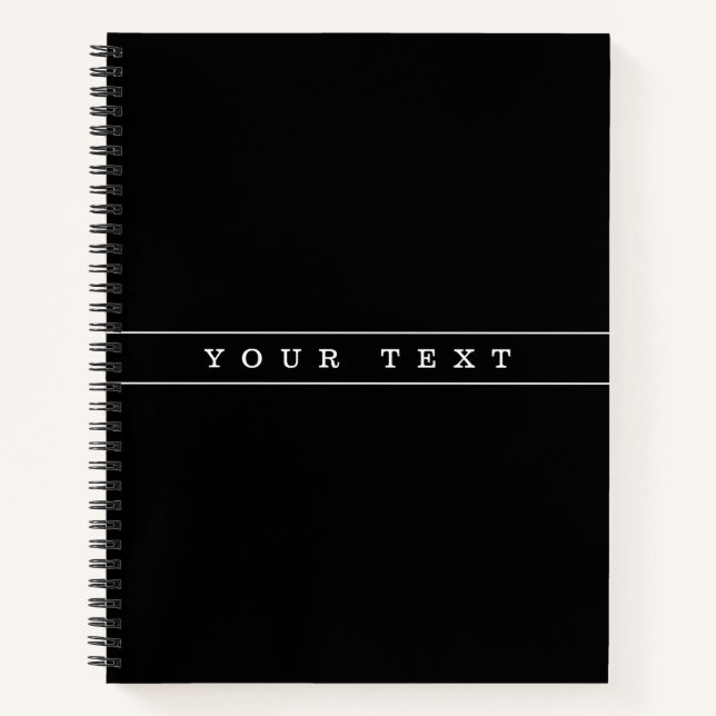 Cuaderno Texto simple elegante y rayas finas (Anverso)