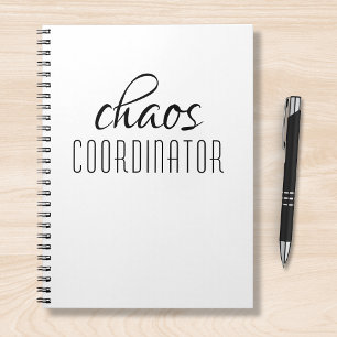 Cuaderno Texto tipográfico del Coordinador del caos