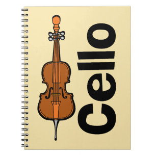 Cuaderno Texto vertical de Cello