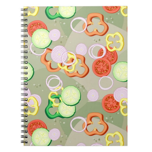 Cuaderno Textos Con Trozos De Verduras (Frente)
