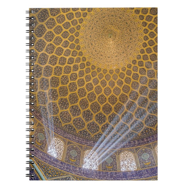 Cuaderno Textos florales amarillos y azules (Frente)